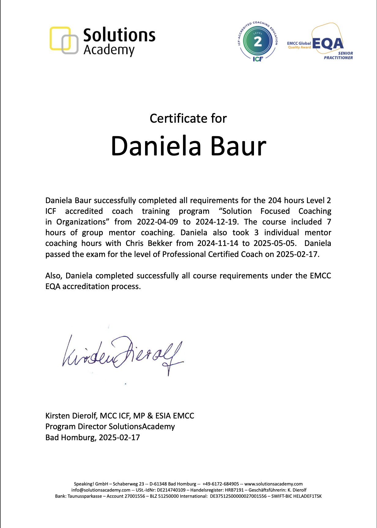 Coaching in Organizations